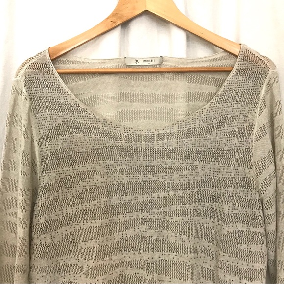 Monari cream top with metal beading - Picture 1 of 9